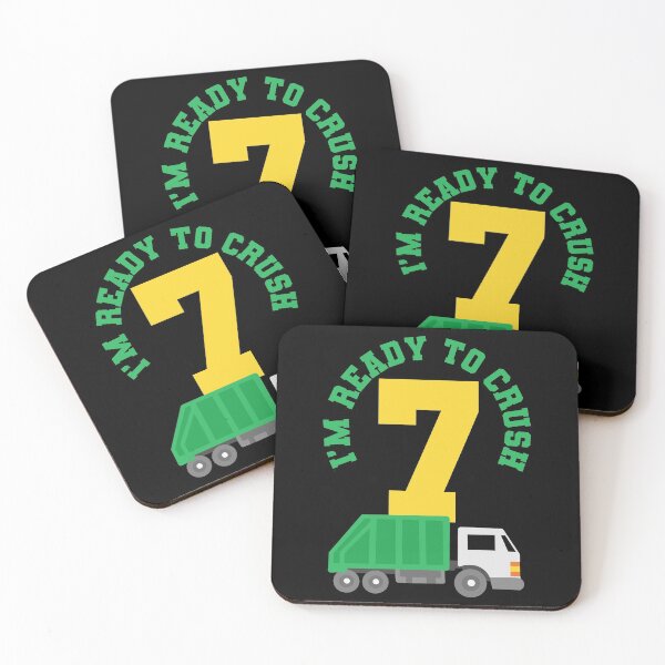 Item preview, 7th Birthday Garbage Trucks Seven Years Old designed and sold by CreativeGiftShp.