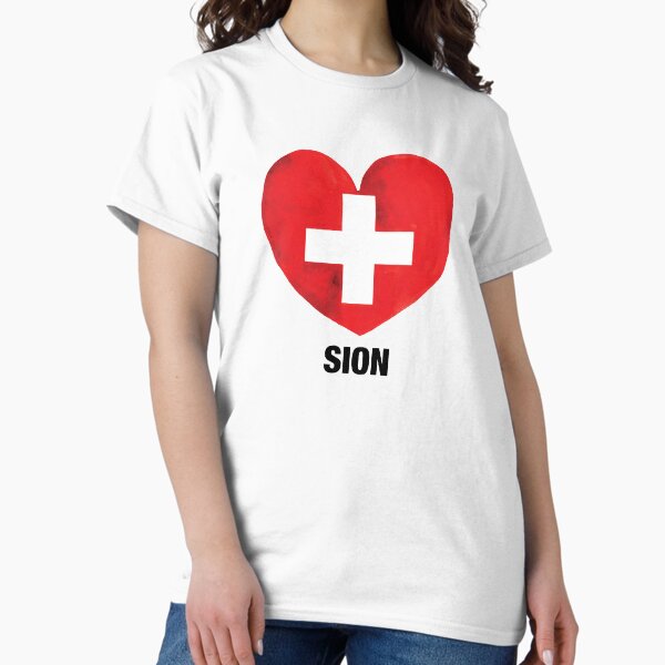 Vista previa del artículo con la obra «Love Switzerland City Sion», diseñado y vendido por Kiwwwi.