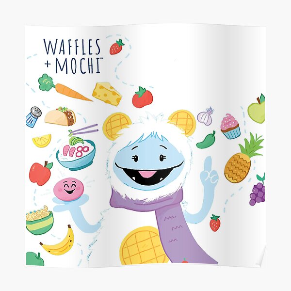 Waffles Mochi Posters Redbubble