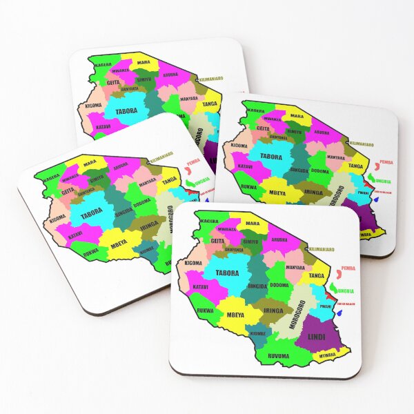 Item preview, Tanzania regions map designed and sold by maarifa.