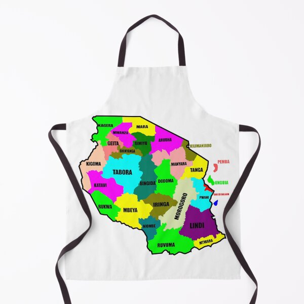 Item preview, Tanzania regions map designed and sold by maarifa.