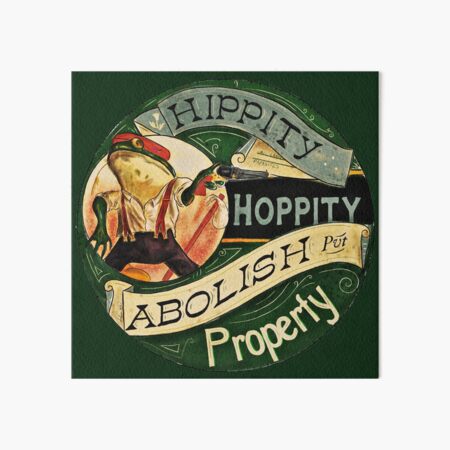 Abolish Property - Anarchist Frog Art Board Print