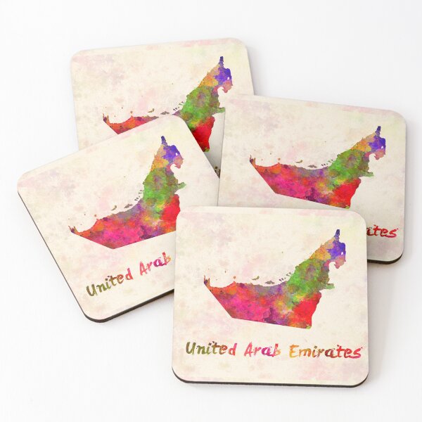 Item preview, United Arab Emirates in watercolor designed and sold by paulrommer.