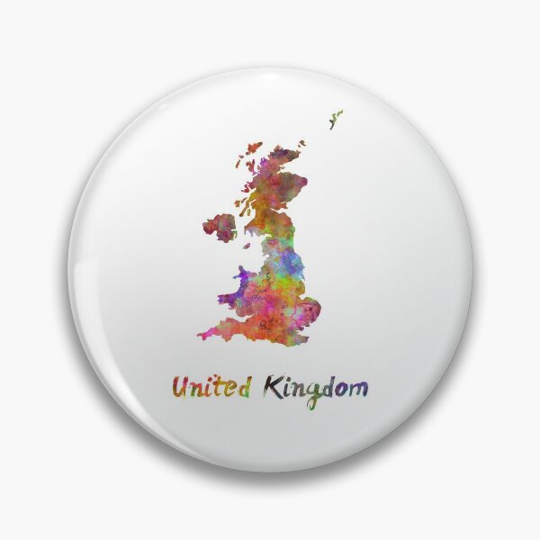 Item preview, United Kingdom in watercolor designed and sold by paulrommer.