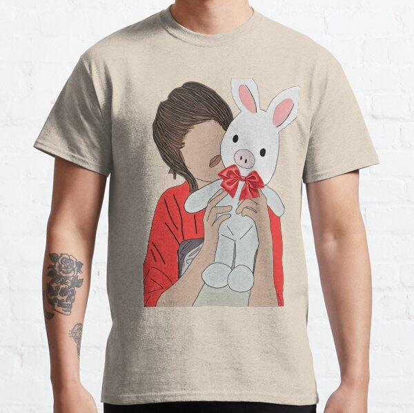 A girl and a pig rabbit Classic T-Shirt