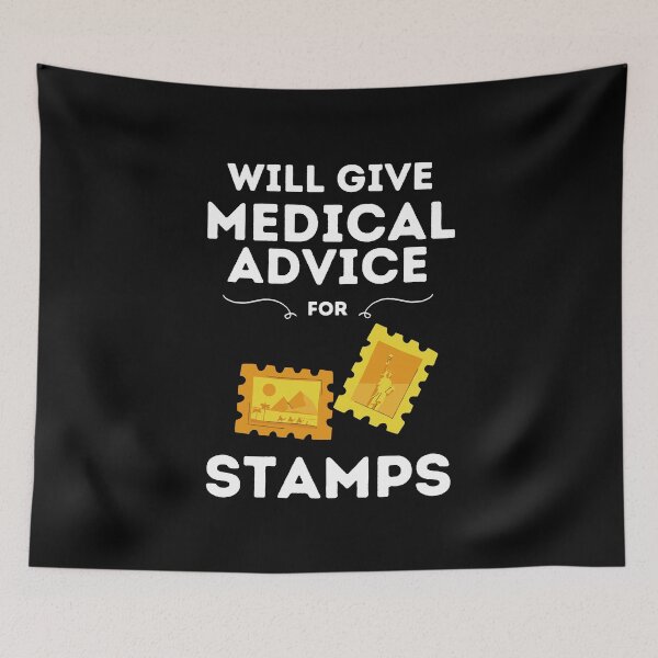 Item preview, Will Give Medical Advice For Stamps // Black designed and sold by DocTeen.