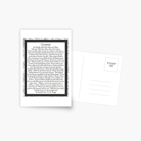 Item preview, desiderata poem, bold floral designed and sold by Desiderata4u.
