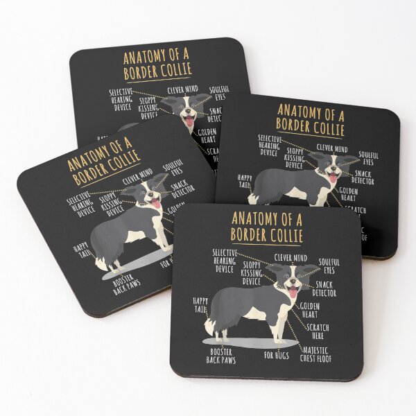 Item preview, Funny Anatomy Of A Border Collie Intelligent Dog Breed  designed and sold by manidala.