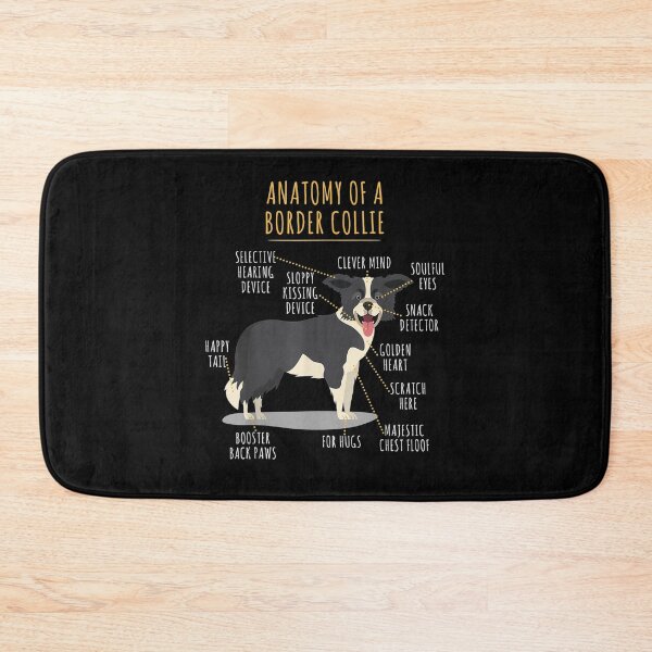 Item preview, Funny Anatomy Of A Border Collie Intelligent Dog Breed  designed and sold by manidala.
