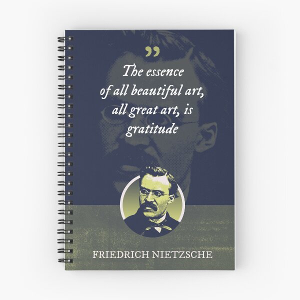 Item preview, Friedrich Nietzsche - The essence of all beautiful art, all great art, is gratitude designed and sold by Syahrasi.