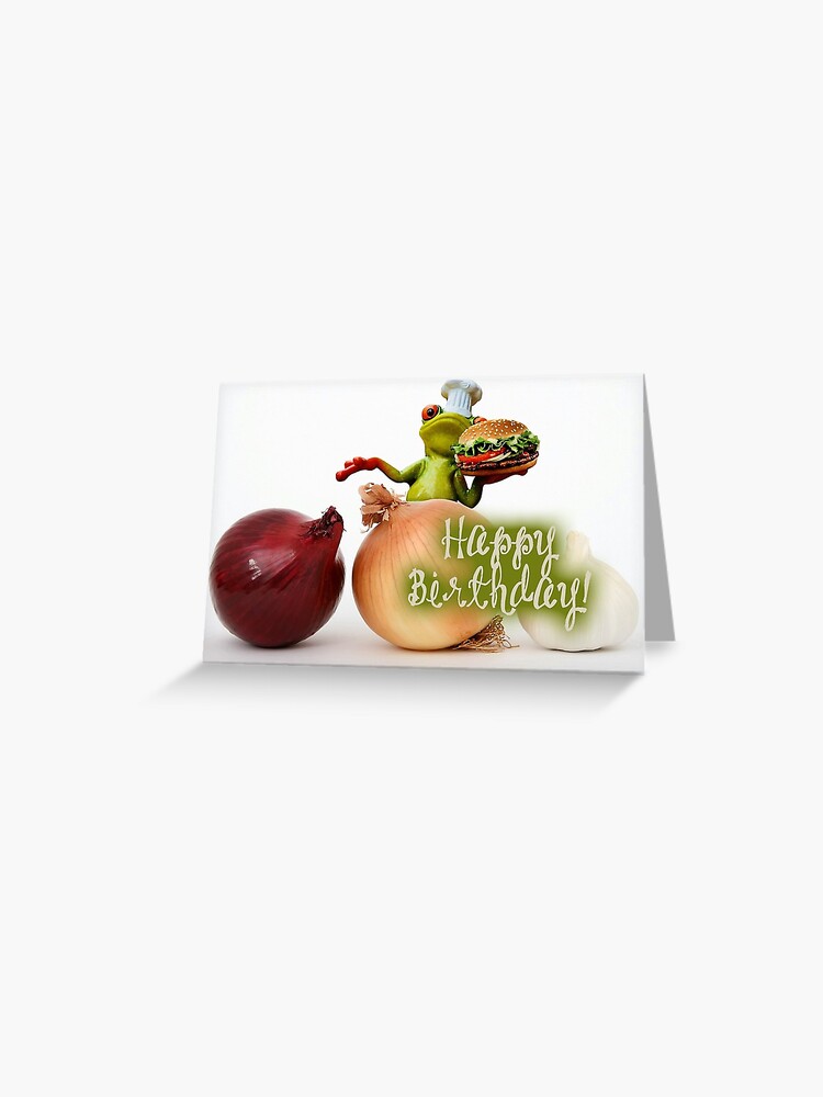 Carte De Vœux Joyeux Anniversaire Cuisinier Par Garigots Redbubble