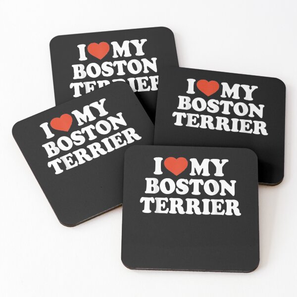 Item preview, I Love My Boston Terrier Boston Bull Terrier Dog Lover  designed and sold by manidala.