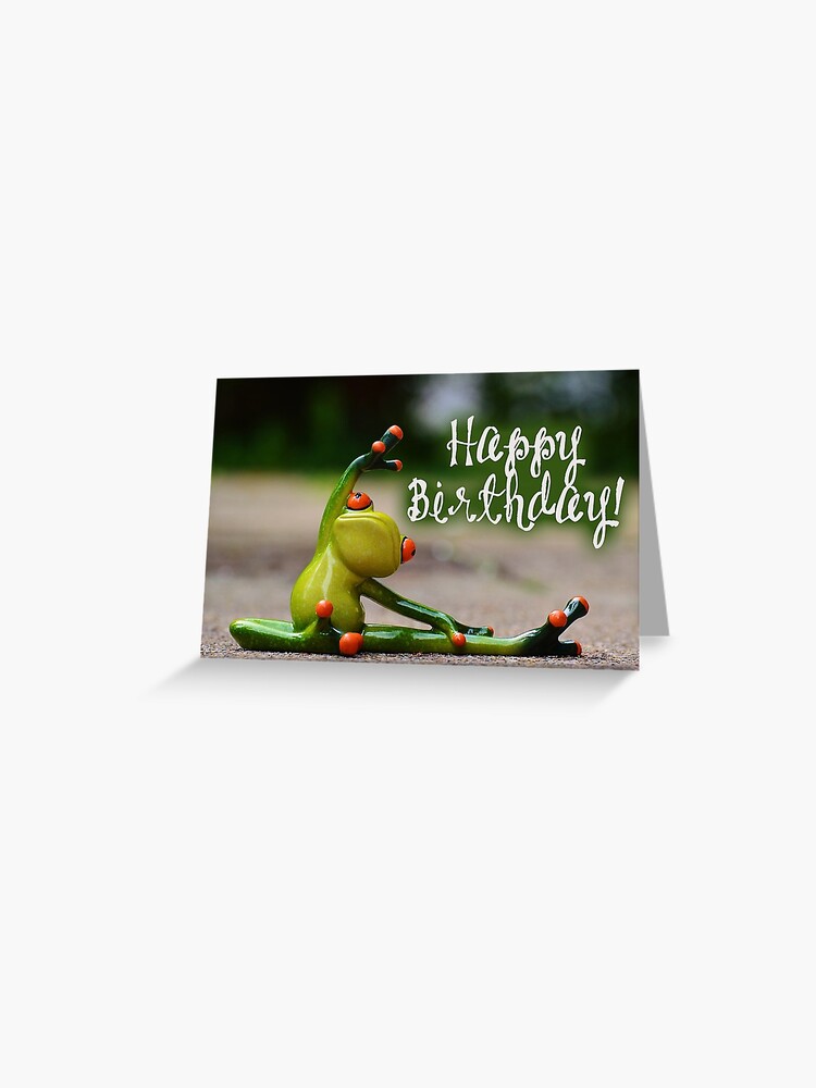 Carte Joyeux Anniversaire Grenouille