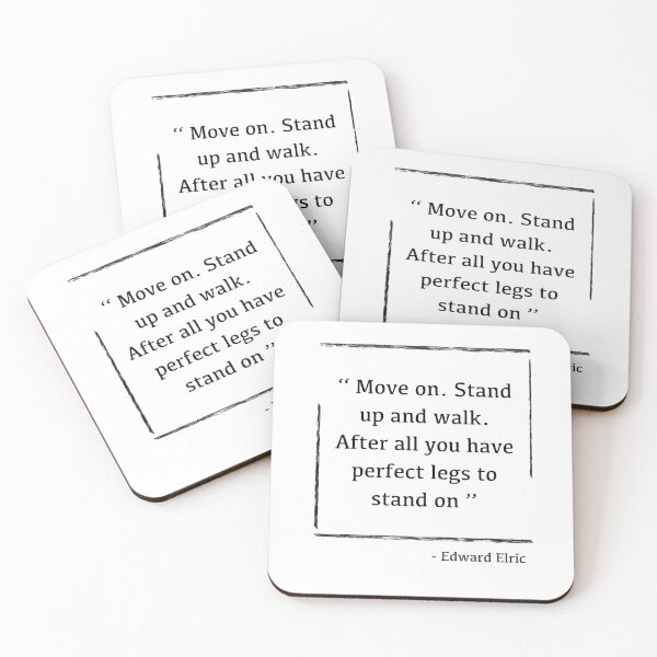 Item preview, Edward Elric - Full metal alchemist Quote - Stand up and walk designed and sold by AnimeDesignX.
