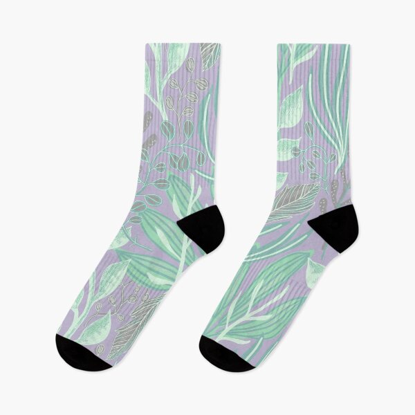 Item preview, Leaf And Plants Green Botanical Pattern designed and sold by GazelleCreates.