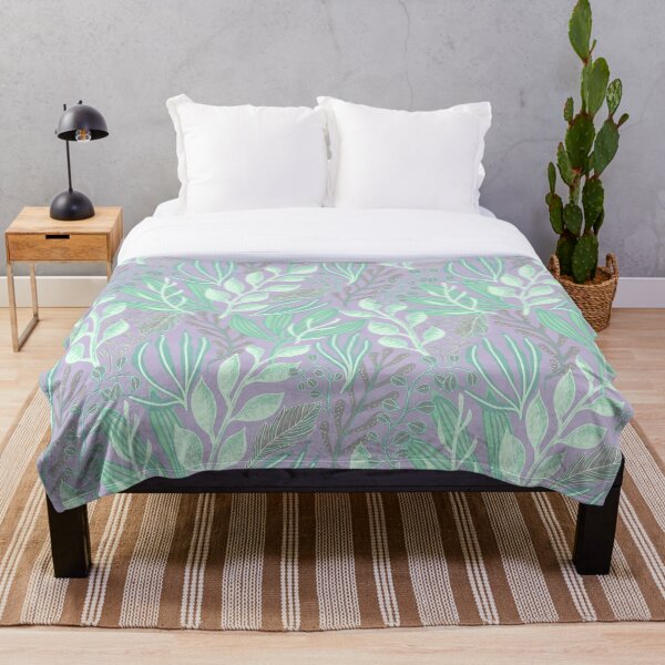 Item preview, Leaf And Plants Green Botanical Pattern designed and sold by GazelleCreates.