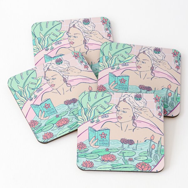 Item preview, Secrets of Flowers Bath designed and sold by martazubieta.