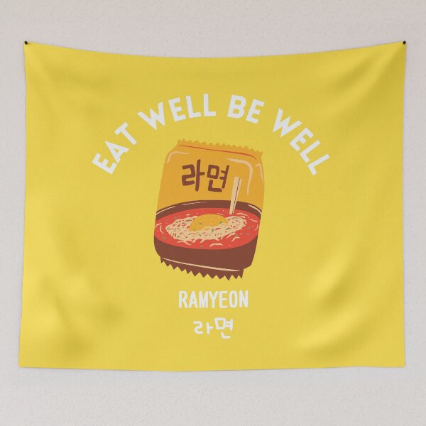 Item preview, Yellow Korean Instant Noodle Ramyeon Street Food Snack designed and sold by zion-11.