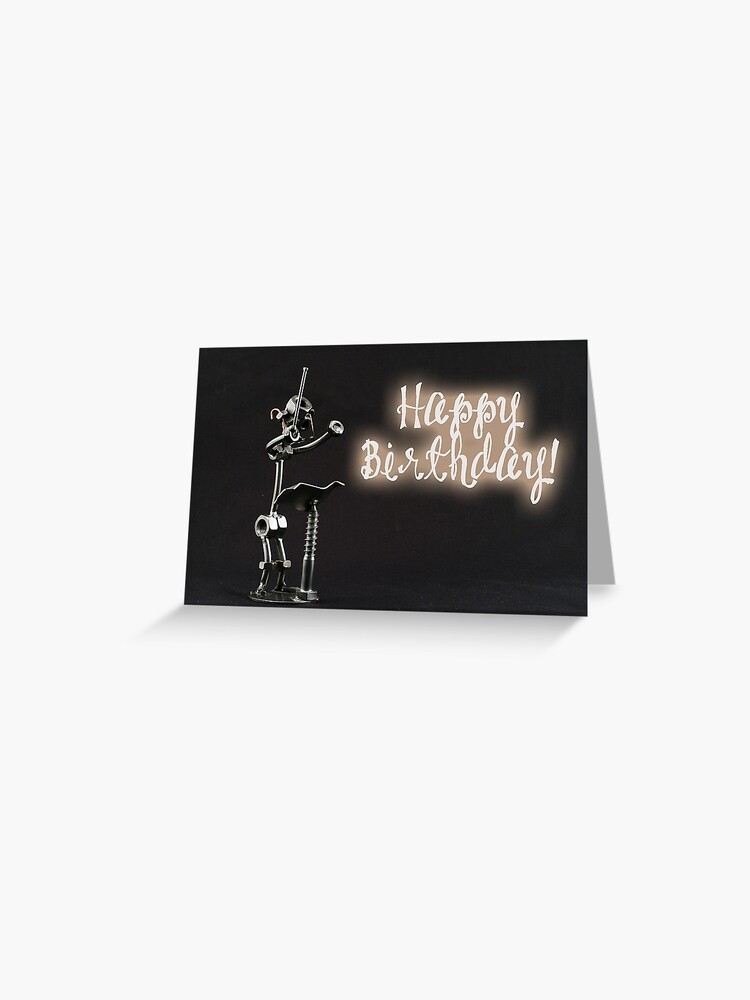 Carte De Vœux Joyeux Anniversaire Chef D Orchestre Par Garigots Redbubble