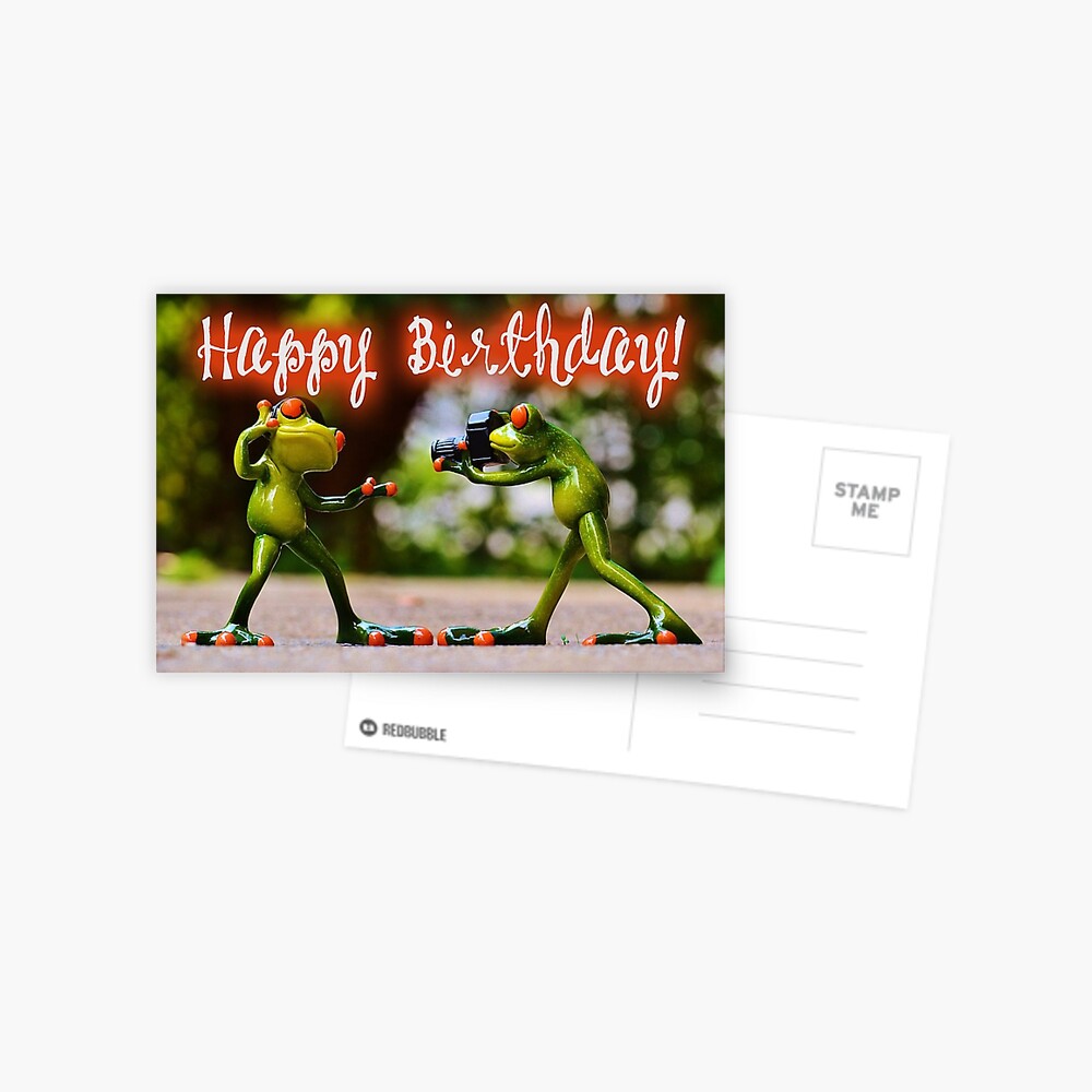 Alles Gute Zum Geburtstag Fotograf Grusskarte Von Garigots Redbubble