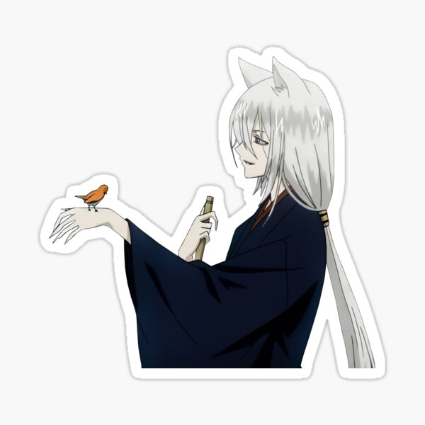Tomoe with bird Sticker