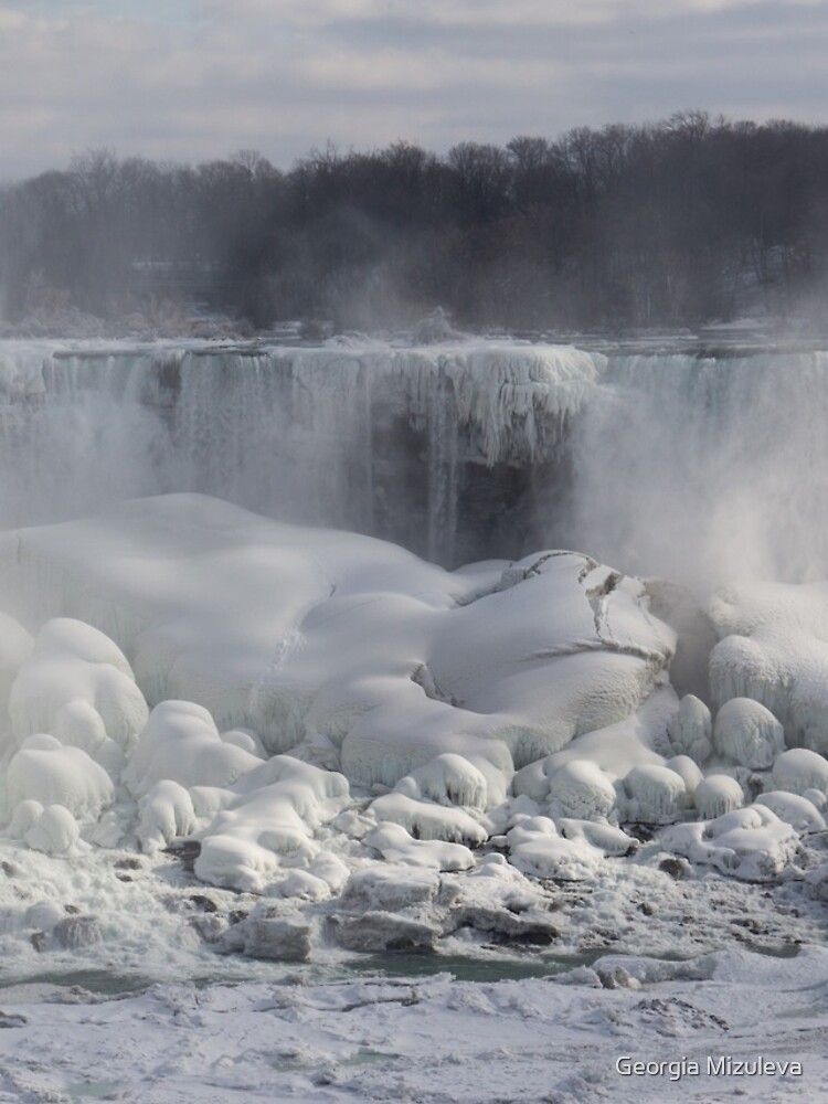 Niagara Falls Spectacular Ice Buildup - American Falls, New York State, USA by GeorgiaM