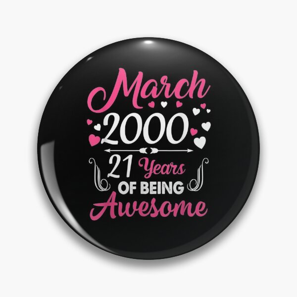 Item preview, March Girl 2000 T 21th Birthday Gift 21 Years Old  designed and sold by manidala.