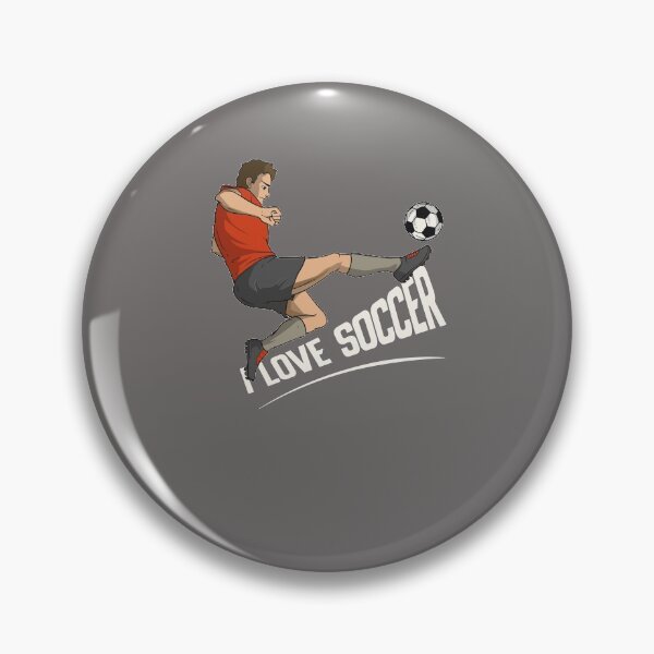Item preview, I love soccer | soccer player design designed and sold by FalkDania.