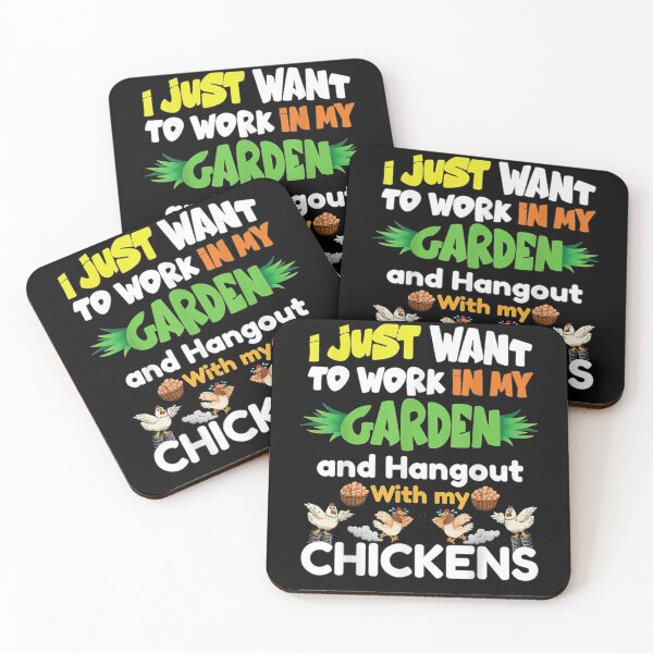 Item preview, I Just Want To Work In My Garden Mama Chicken  designed and sold by manidala.