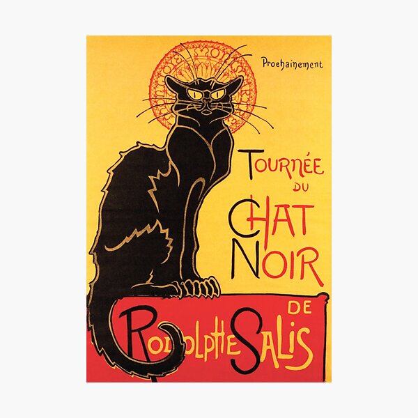 Item preview, Le Chat Noir Vintage Poster designed and sold by Vintage Designs +.