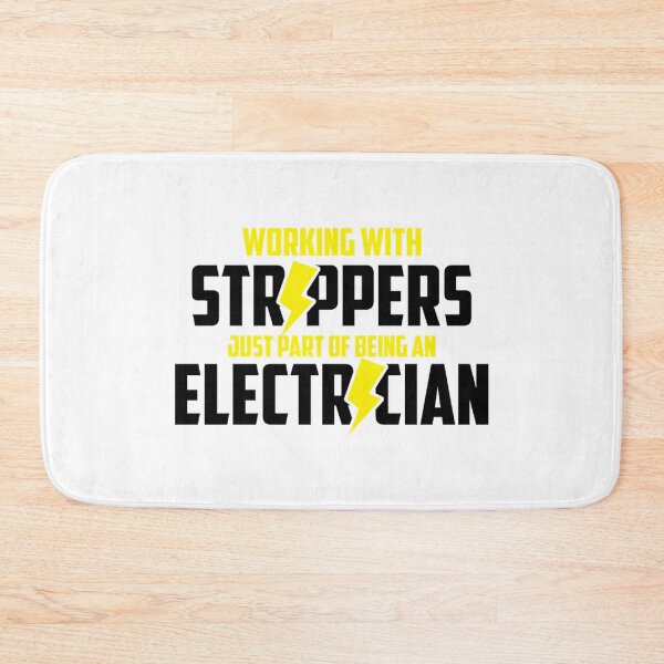 Item preview, funny electrician lineman strippers black designed and sold by camposdd666.