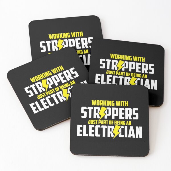 Item preview, funny electrician lineman strippers white designed and sold by camposdd666.