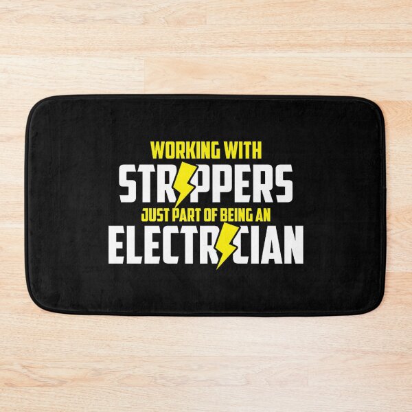 Item preview, funny electrician lineman strippers white designed and sold by camposdd666.