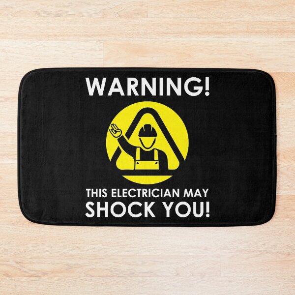 Item preview, funny electrician may shock you white designed and sold by camposdd666.