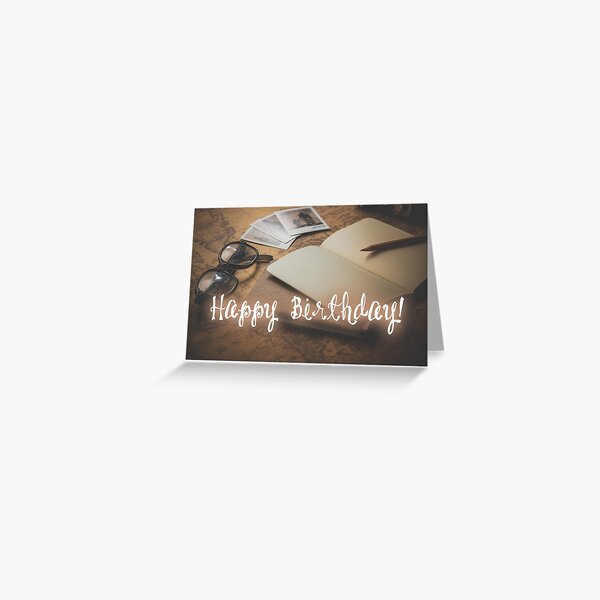 Carte De Vœux Joyeux Anniversaire Traveller 02 Par Garigots Redbubble