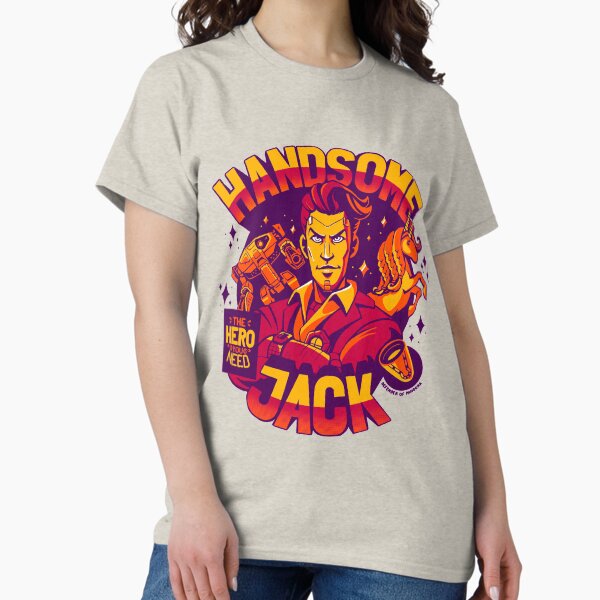 Item preview, Handsome Jack is the Hero you Need, Borderlands fan art, warm colors designed and sold by warmfuzzylogic.