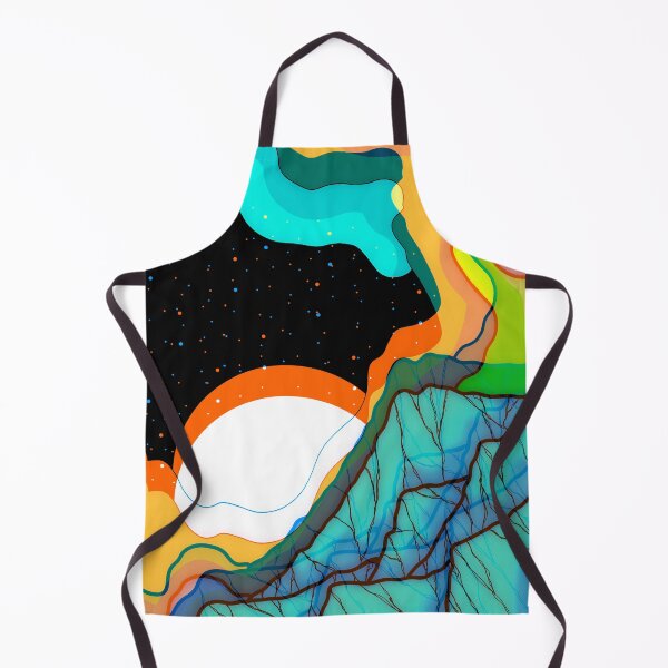 Item preview, Saturated space mountains designed and sold by Swadeillustrations.