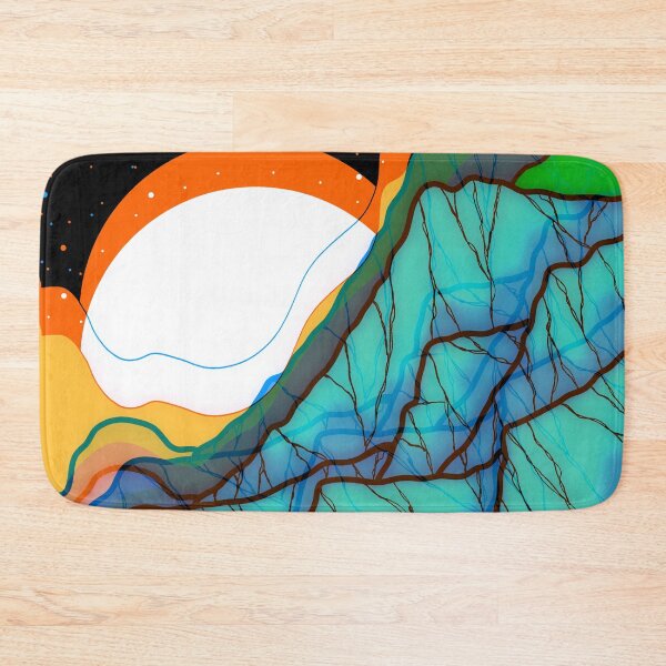 Item preview, Saturated space mountains designed and sold by Swadeillustrations.