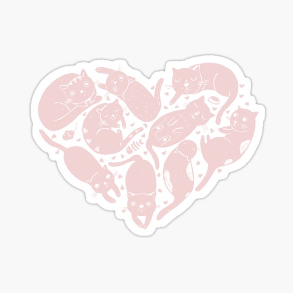 Katzenherz Sticker