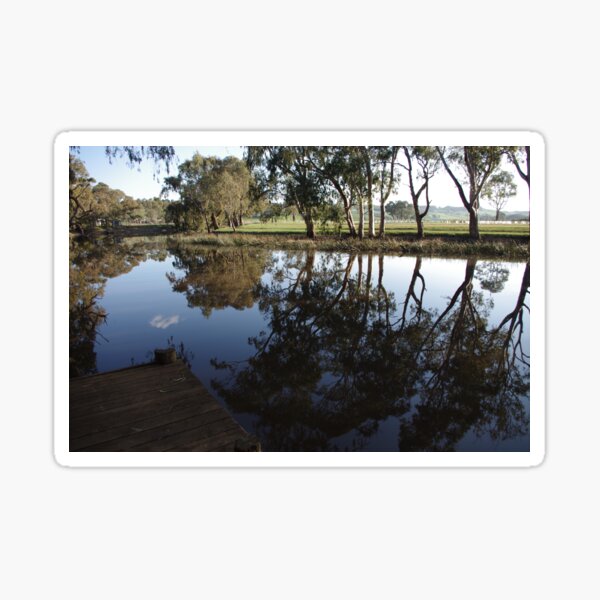 Reflections at Ess Lagoon Sticker