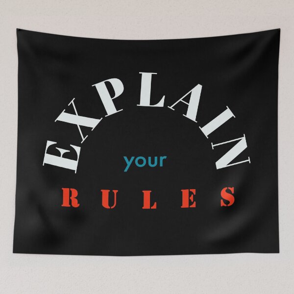 Item preview, explain your rules designed and sold by PCpallavi.