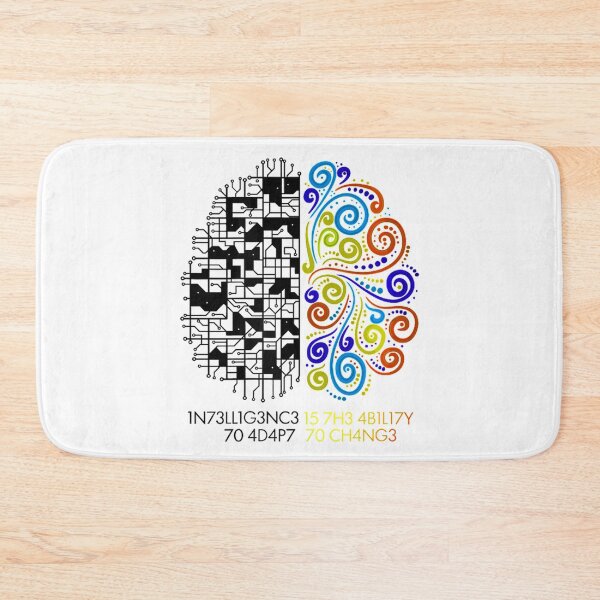 Item preview, intelligence is the ability to adapt to change black designed and sold by camposdd666.