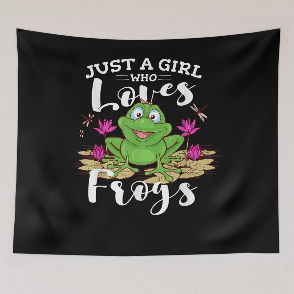 Item preview, Just A Girl Who Loves Frogs Cute Green Frog  designed and sold by manidala.