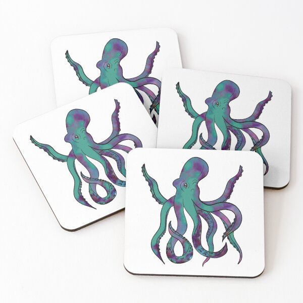 Item preview, Cosmic Nebula Purple Octopus  designed and sold by iconicus-design.