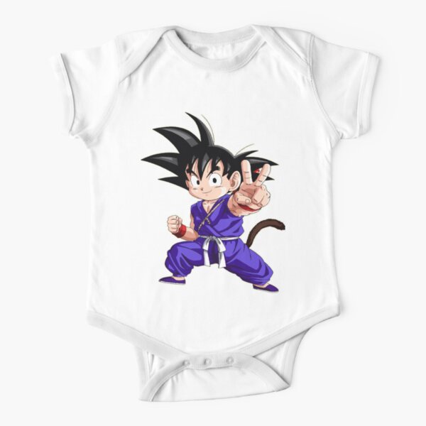 Pequeño Goku (Dragon Ball) Body de manga corta para bebé
