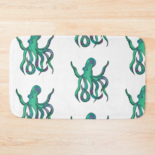 Item preview, Cosmic Nebula Green Octopus  designed and sold by iconicus-design.