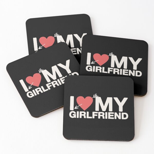 Item preview, I Love My Girl friend Red Heart Arrow Funny Romantic Gift for Girlfriend  designed and sold by alenaz.