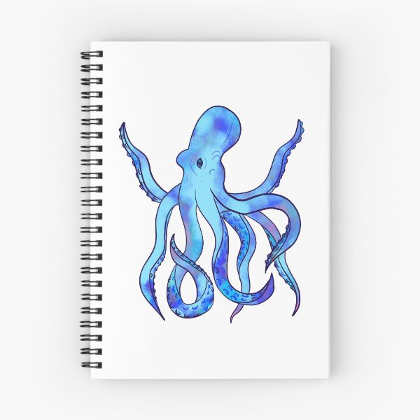 Item preview, Cosmic Nebula Blue Octopus  designed and sold by iconicus-design.