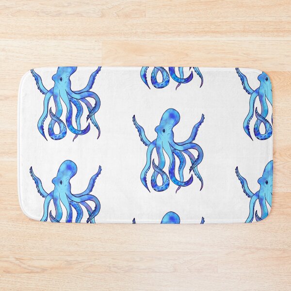 Item preview, Cosmic Nebula Blue Octopus  designed and sold by iconicus-design.