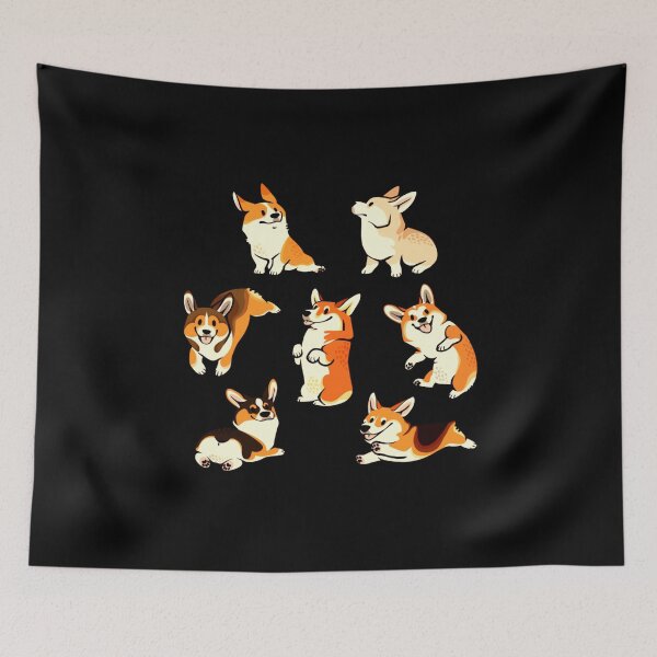 Item preview, Jolly Corgis In Green designed and sold by FayRizzo.